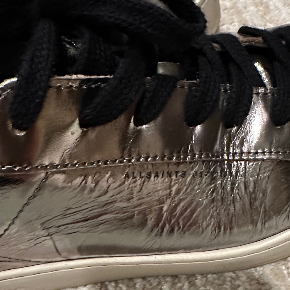 All Saints Silver Sneakers - Picture 5 of 6